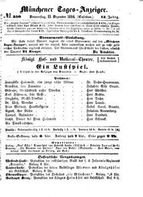 Münchener Tages-Anzeiger Donnerstag 15. Dezember 1864