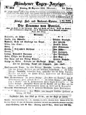 Münchener Tages-Anzeiger Sonntag 18. Dezember 1864