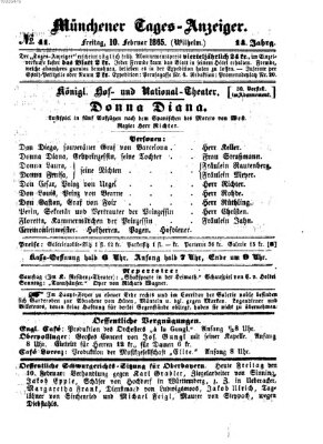 Münchener Tages-Anzeiger Freitag 10. Februar 1865