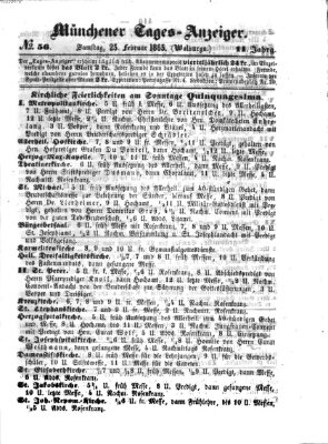 Münchener Tages-Anzeiger Samstag 25. Februar 1865