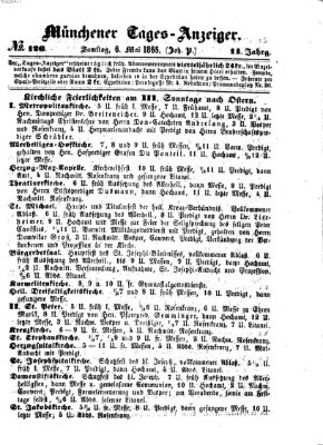 Münchener Tages-Anzeiger Samstag 6. Mai 1865