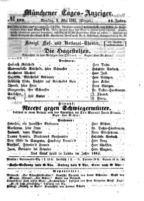 Münchener Tages-Anzeiger Dienstag 9. Mai 1865