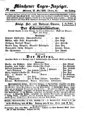 Münchener Tages-Anzeiger Mittwoch 10. Mai 1865