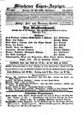 Münchener Tages-Anzeiger Sonntag 14. Mai 1865