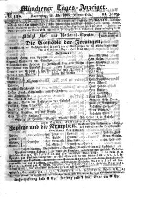 Münchener Tages-Anzeiger Donnerstag 18. Mai 1865