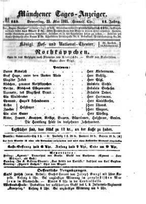 Münchener Tages-Anzeiger Donnerstag 25. Mai 1865