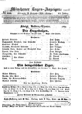 Münchener Tages-Anzeiger Mittwoch 13. September 1865