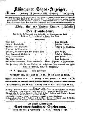 Münchener Tages-Anzeiger Sonntag 24. September 1865