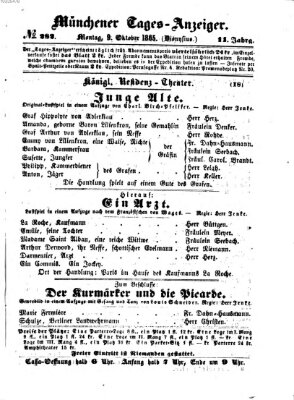 Münchener Tages-Anzeiger Montag 9. Oktober 1865