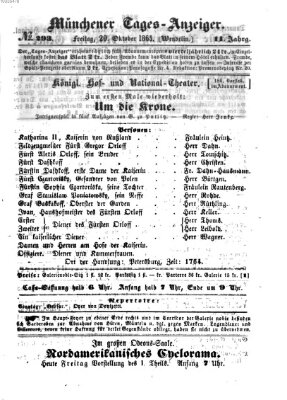 Münchener Tages-Anzeiger Freitag 20. Oktober 1865