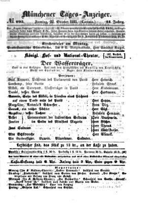 Münchener Tages-Anzeiger Sonntag 22. Oktober 1865