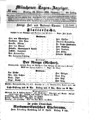 Münchener Tages-Anzeiger Dienstag 24. Oktober 1865