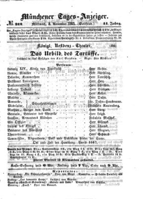 Münchener Tages-Anzeiger Mittwoch 8. November 1865