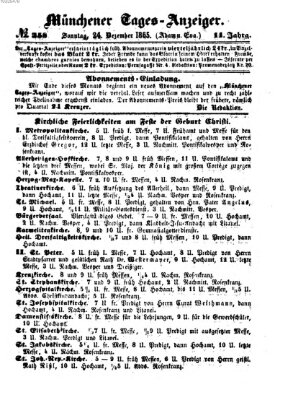 Münchener Tages-Anzeiger Sonntag 24. Dezember 1865