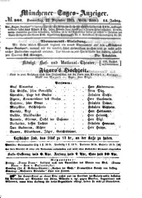 Münchener Tages-Anzeiger Donnerstag 28. Dezember 1865