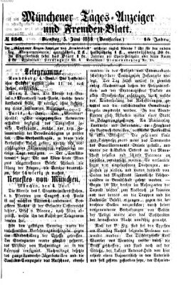 Münchener Tages-Anzeiger und Fremden-Blatt (Münchener Tages-Anzeiger) Dienstag 5. Juni 1866