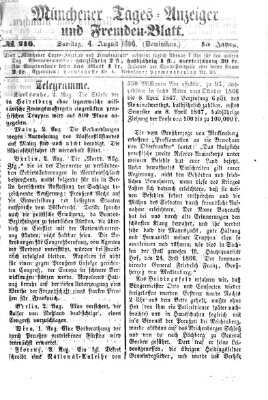 Münchener Tages-Anzeiger und Fremden-Blatt (Münchener Tages-Anzeiger) Samstag 4. August 1866