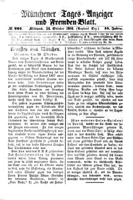 Münchener Tages-Anzeiger und Fremden-Blatt (Münchener Tages-Anzeiger) Mittwoch 24. Oktober 1866