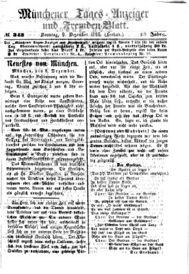 Münchener Tages-Anzeiger und Fremden-Blatt (Münchener Tages-Anzeiger) Sonntag 9. Dezember 1866