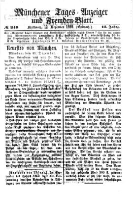 Münchener Tages-Anzeiger und Fremden-Blatt (Münchener Tages-Anzeiger) Mittwoch 12. Dezember 1866