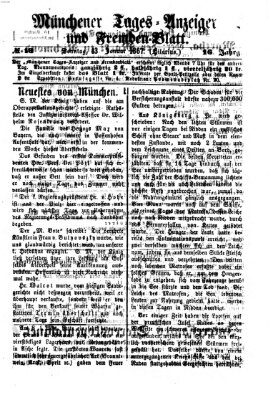 Münchener Tages-Anzeiger und Fremden-Blatt (Münchener Tages-Anzeiger) Sonntag 13. Januar 1867