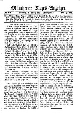 Münchener Tages-Anzeiger Samstag 9. März 1867