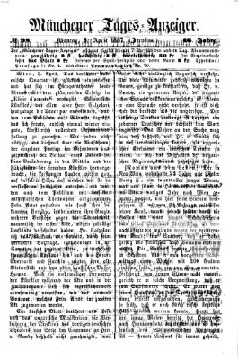 Münchener Tages-Anzeiger Montag 8. April 1867