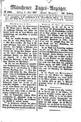 Münchener Tages-Anzeiger Freitag 3. Mai 1867