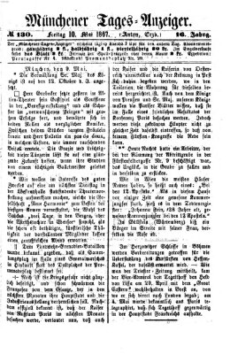 Münchener Tages-Anzeiger Freitag 10. Mai 1867