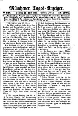 Münchener Tages-Anzeiger Samstag 18. Mai 1867