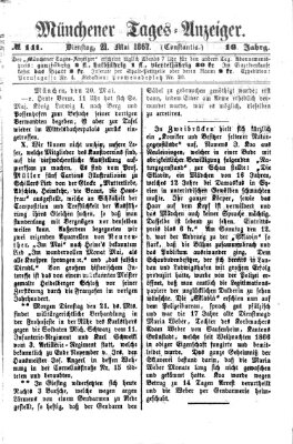 Münchener Tages-Anzeiger Dienstag 21. Mai 1867