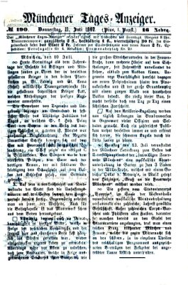 Münchener Tages-Anzeiger Donnerstag 11. Juli 1867