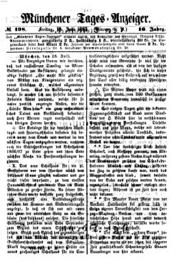 Münchener Tages-Anzeiger Freitag 19. Juli 1867