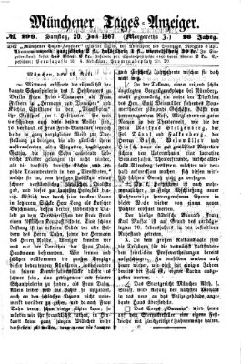 Münchener Tages-Anzeiger Samstag 20. Juli 1867