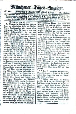 Münchener Tages-Anzeiger Donnerstag 1. August 1867