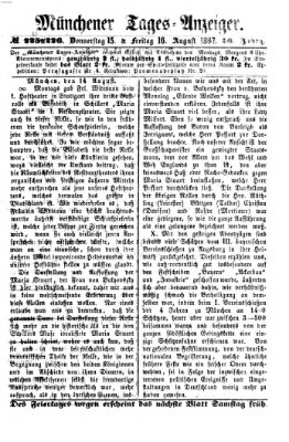 Münchener Tages-Anzeiger Freitag 16. August 1867