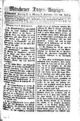 Münchener Tages-Anzeiger Sonntag 8. September 1867