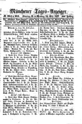 Münchener Tages-Anzeiger Montag 14. Oktober 1867