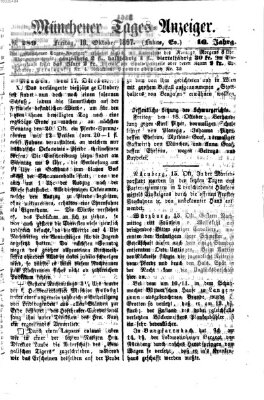 Münchener Tages-Anzeiger Freitag 18. Oktober 1867
