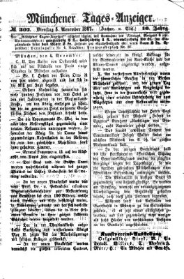 Münchener Tages-Anzeiger Dienstag 5. November 1867