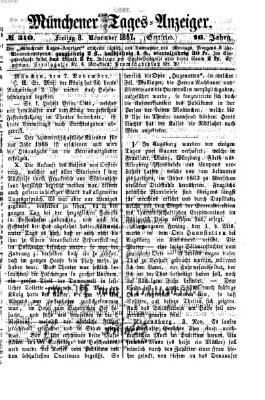 Münchener Tages-Anzeiger Freitag 8. November 1867