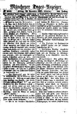 Münchener Tages-Anzeiger Freitag 22. November 1867