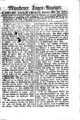 Münchener Tages-Anzeiger Montag 25. November 1867