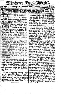 Münchener Tages-Anzeiger Freitag 29. November 1867