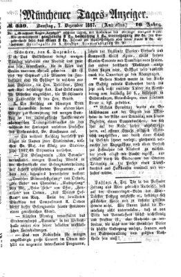 Münchener Tages-Anzeiger Samstag 7. Dezember 1867