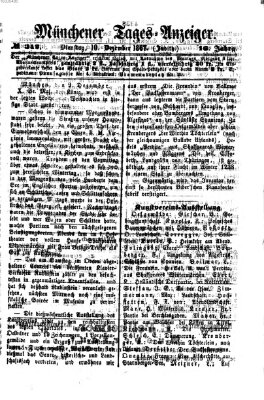 Münchener Tages-Anzeiger Dienstag 10. Dezember 1867