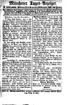 Münchener Tages-Anzeiger Donnerstag 26. Dezember 1867