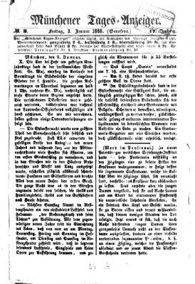Münchener Tages-Anzeiger Freitag 3. Januar 1868
