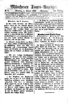 Münchener Tages-Anzeiger Dienstag 7. Januar 1868