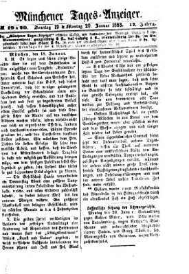 Münchener Tages-Anzeiger Sonntag 19. Januar 1868